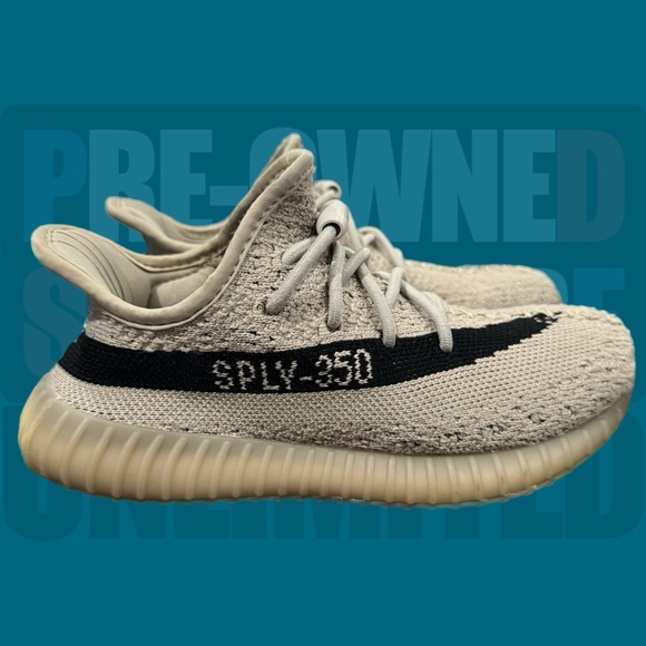 Kid’s Adidas Yeezy Boost 350 V2 ‘Slate’ - Picture 1 of 6